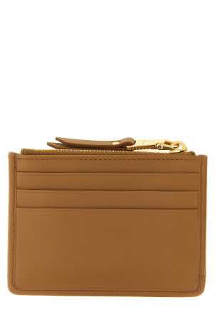 Matelassé nappa cardholder Brown