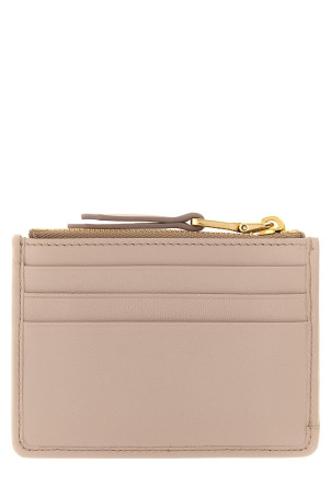 Matelassé nappa cardholder Pink