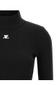 'Reedition' high neck sweater Black