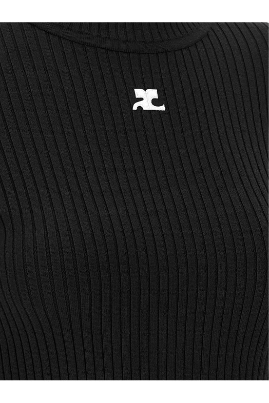 'Reedition' high neck sweater Black
