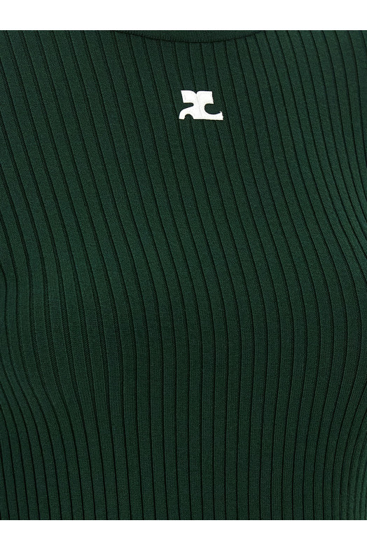 'Reedition Rib Knit' sweater Green