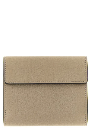 'Envelope' small tri-fold wallet  Beige