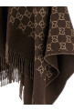 GG wool cape Brown