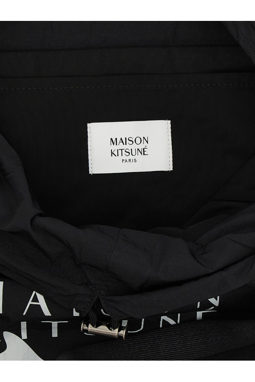 Сумка для покупок с завязками, чёрная MAISON KITSUNE MRUBT07OF0066P199