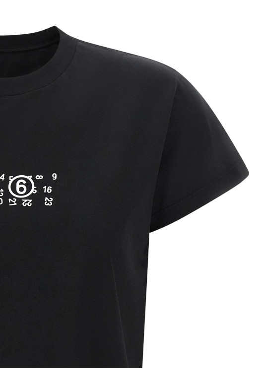 Футболка с перевёрнутым принтом, чёрная MM6 MAISON MARGIELA S52GC0369M20258900