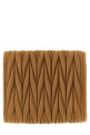 Small matelassé nappa wallet Brown