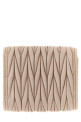 Small matelassé nappa wallet Pink