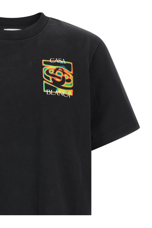 'Heat Map Logo' T-shirt Black