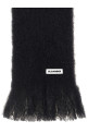 Small mohair scarf Black