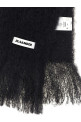 Small mohair scarf Black