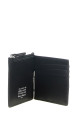 Wallet with 'Four Stitches' clip Black