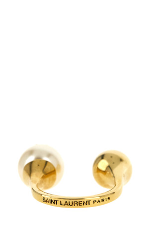 'Cassandre' Ring with Pearl and Sphere White