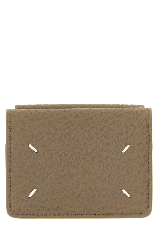 'Four Stitches' compact wallet Gray