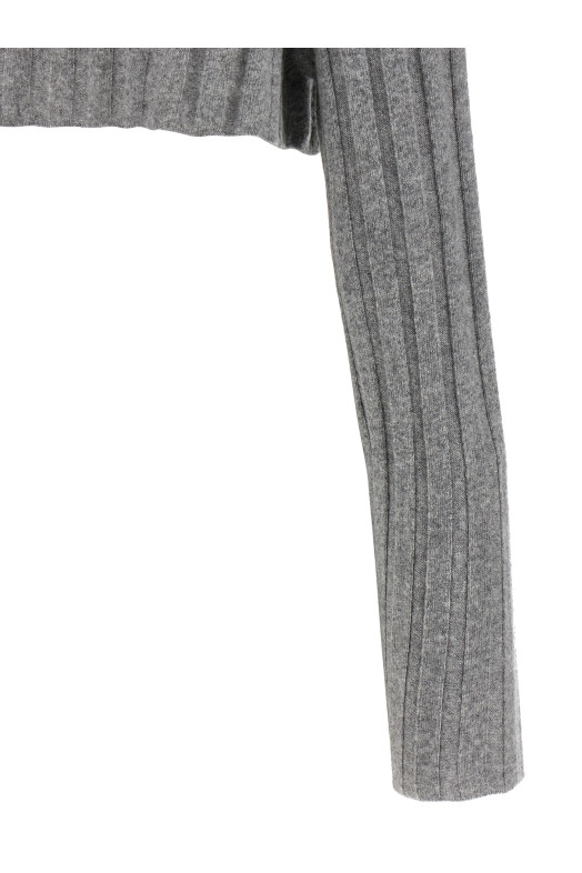 Cropped cardigan Gray