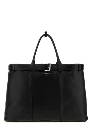 Black leather large Prada Buckle handbag Black PRADA (2VG126VOJO2ZQ4)