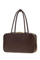 Dark brown leather shoulder bag MIU MIU (5BB1722CRW)