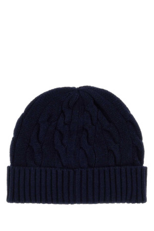 Navy blue wool blend beanie hat Blue POLO RALPH LAUREN (710B23668)