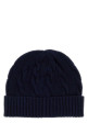 Темно-синяя шапка-бейсболка из шерстяной смеси Blue POLO RALPH LAUREN (710B23668)