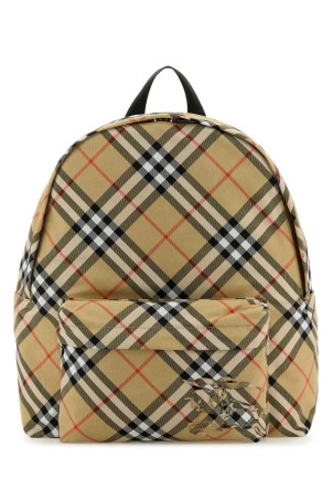 Embroidered fabric Check backpack BURBERRY (8091312)