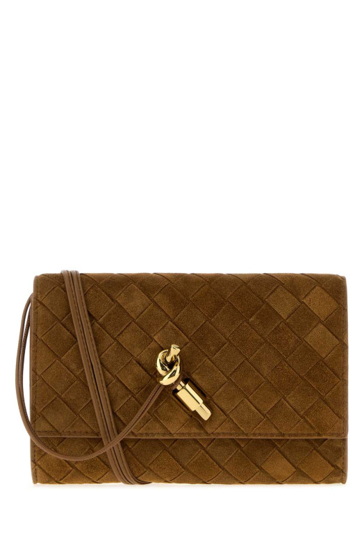 Camel suede clutch BOTTEGA VENETA (836940V5ZZ4)