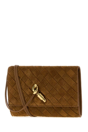 Camel suede clutch BOTTEGA VENETA (836940V5ZZ4)