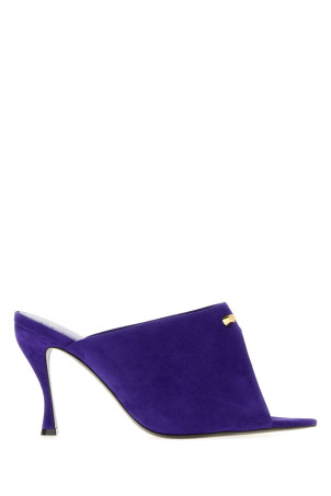 Blue suede Midnight City mules Brown BALENCIAGA (A006G7WBFE1)