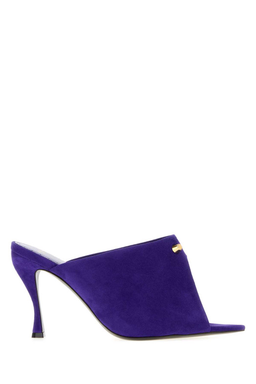 Blue suede Midnight City mules Brown BALENCIAGA (A006G7WBFE1)