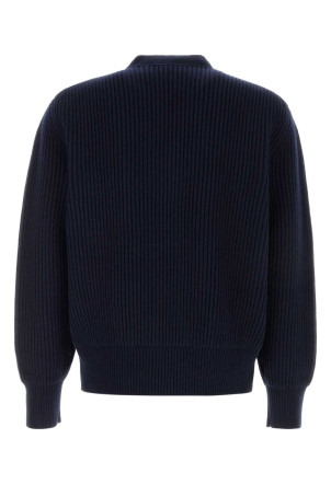 Navy blue wool blend cardigan BOTTEGA VENETA (A007L4V7BE0)