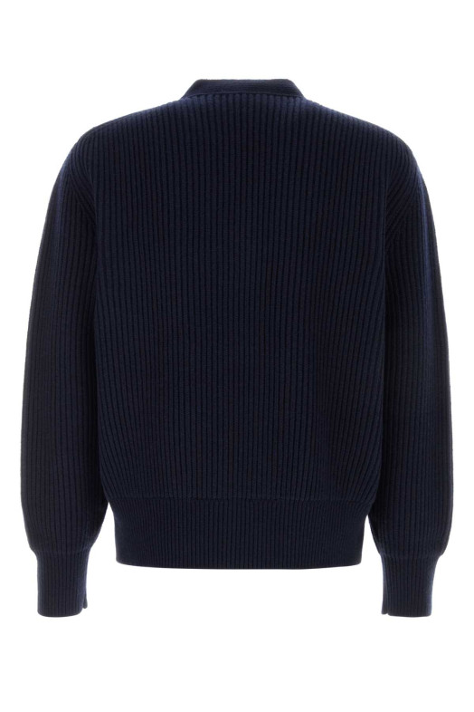 Navy blue wool blend cardigan BOTTEGA VENETA (A007L4V7BE0)