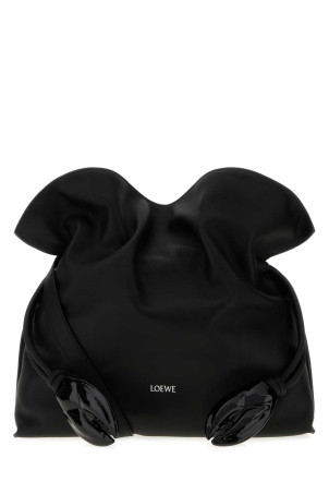 Black nappa leather LOEWE X Cosima von Bonin Flamenco clutch Black LOEWE (A411FLCX06)