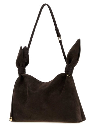 Dark brown suede Scarf shopping bag LOEWE (ABNYBNMX03)