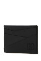 Black leather Puzzle card holder Black LOEWE (C510Q77X02)