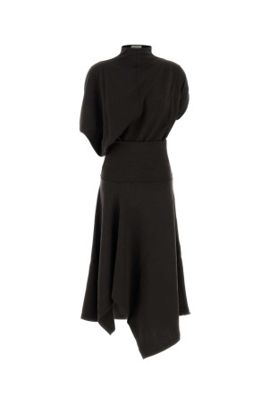 Brown stretch wool blend dress LEMAIRE (DR1179LJ1086)