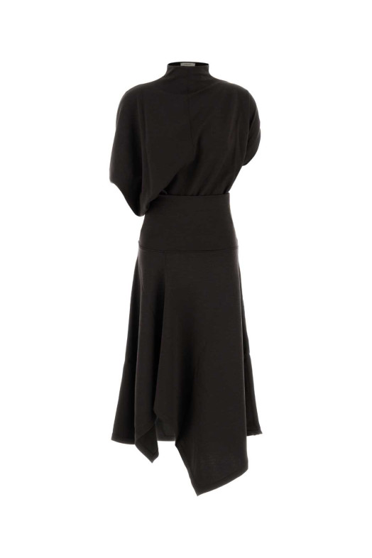 Brown stretch wool blend dress LEMAIRE (DR1179LJ1086)