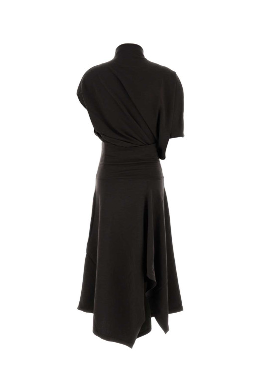 Brown stretch wool blend dress LEMAIRE (DR1179LJ1086)