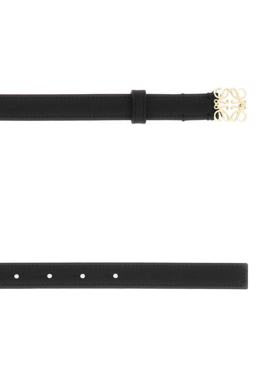 Black leather belt Black LOEWE (E821Z15X02)