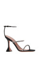 Black satin Gilda sandals AMINA MUADDI (GILDASANDAL95)