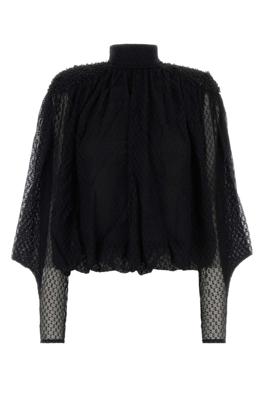Black stretch lace Oeste blouse ISABEL MARANT (HT0987FAD4J18I)