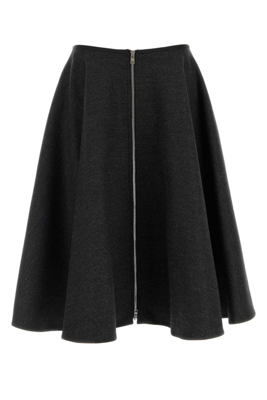 Charcoal wool skirt PRADA (P10B1SOOO11H4)