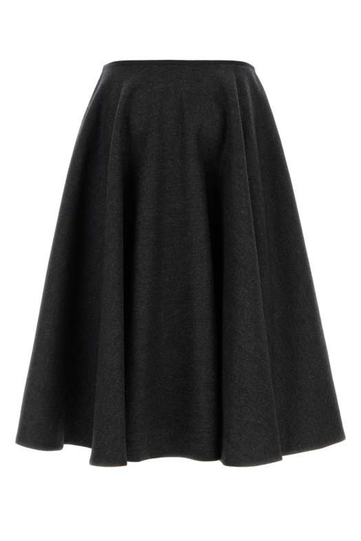 Charcoal wool skirt PRADA (P10B1SOOO11H4)