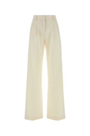 Ivory stretch gabardine Nathalie wide-leg pant Beige THE ANDAMANE (TM200409ATNW070)
