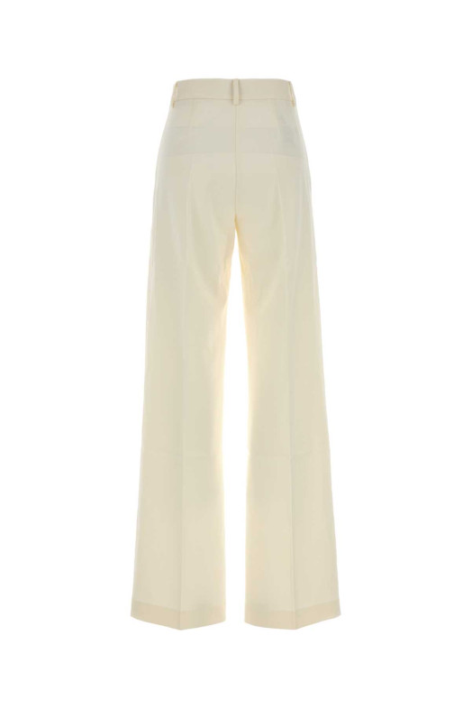 Ivory stretch gabardine Nathalie wide-leg pant Beige THE ANDAMANE (TM200409ATNW070)