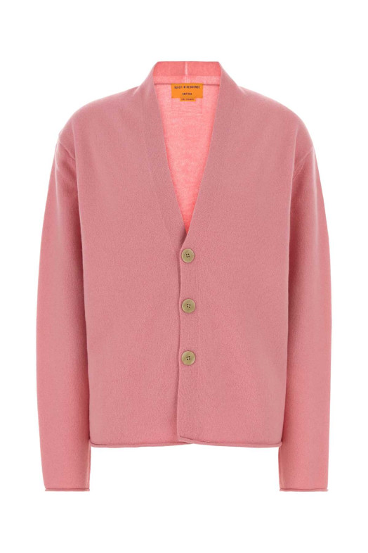 Pink cashmere oversize Everywear cardigan GUEST IN RESIDENCE (U10410JM)