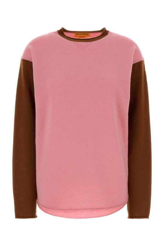 Pink cashmere oversize Baseball sweater GUEST IN RESIDENCE (U45910JL)