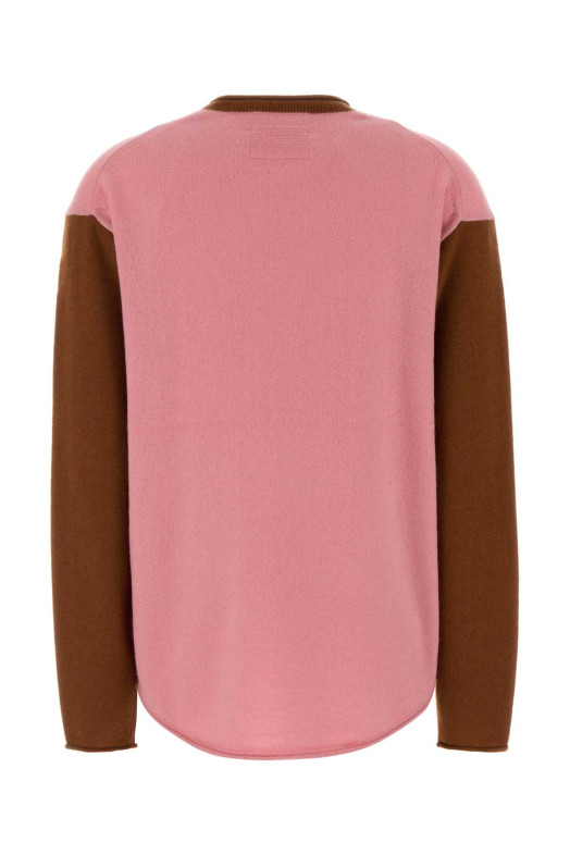 Pink cashmere oversize Baseball sweater GUEST IN RESIDENCE (U45910JL)