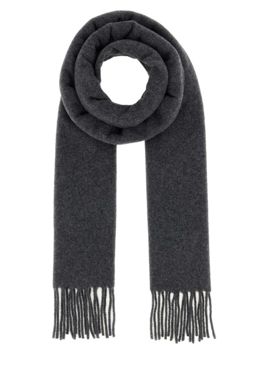 Dark grey wool scarf AMI (USF705AW0047)