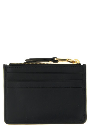 Matelassé nappa cardholder Black