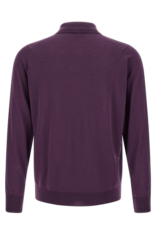 'Dorset' polo shirt Purple