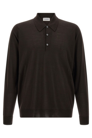 'Dorset' polo shirt Brown