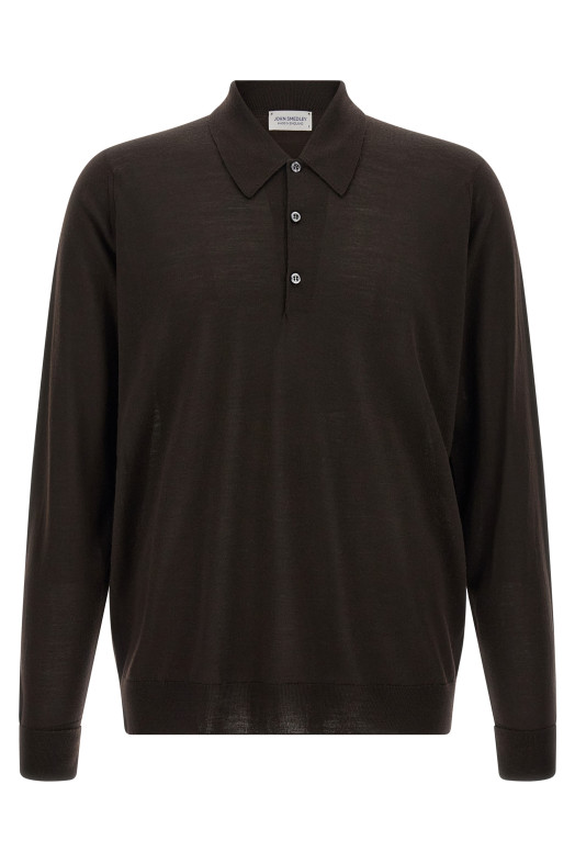 'Dorset' polo shirt Brown
